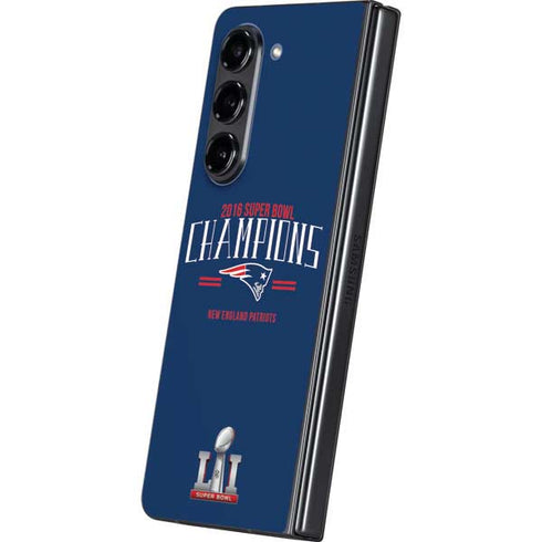 NFL 2016 Super Bowl LI Champions New England Patriots Galaxy Z Fold5 5G Skin